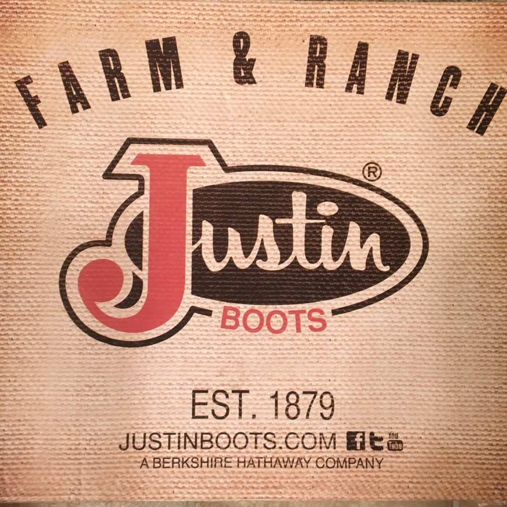 Brown leather cowgirl boots